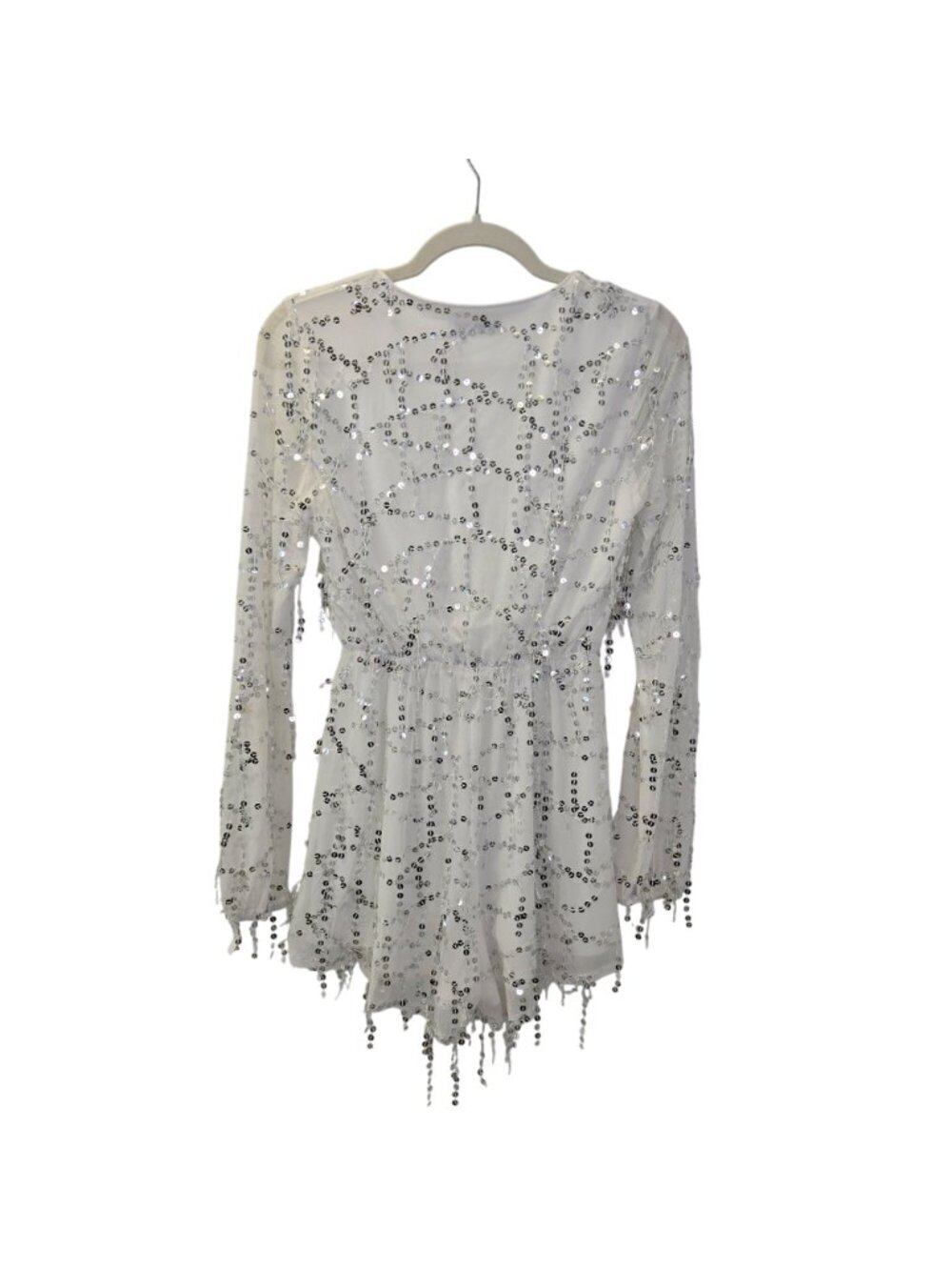 NWOT Miss Ord Sequin Embellished Romper Size Small - Picture 2 of 7